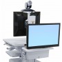 Ergotron SV44-57T1-C carrello e supporto multimediale Alluminio, Grigio, Bianco Pannello piatto Carrello multimedi (SV44-57T1-C)
