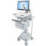 Ergotron SV44-1242-C carrello e supporto multimediale Alluminio, Grigio, Bianco Pannello piatto Carrello multimedi (SV44-1242-C)