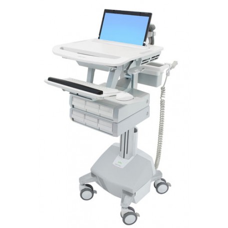 Ergotron SV44-1162 Alluminio, Grigio, Bianco Computer portatile Carrello multimediale (SV44-1162-C)