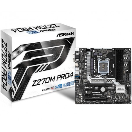 Asrock Z270M Pro4 Intel® Z270 LGA 1151 (Presa H4) micro ATX (90-MXB3F0-A0UAYZ)