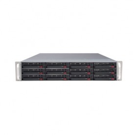 Supermicro SuperChassis 826E2-R800LPB, Black Basso profilo (Slimline - stilizzato) Nero 800 W (CSE-826E2-R800LPB)