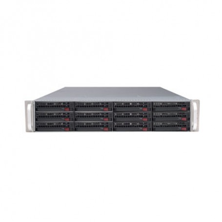 Supermicro SuperChassis 826E2-R800LPB, Black Basso profilo (Slimline - stilizzato) Nero 800 W (CSE-826E2-R800LPB)