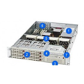 Supermicro SuperChassis 822S-R400LPB, Black Basso profilo (Slimline - stilizzato) Nero 400 W (CSE-822S-R400LPB)