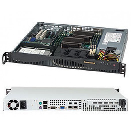 Supermicro SuperChassis 512F-600LB Supporto Nero 600 W (CSE-512F-600LB)
