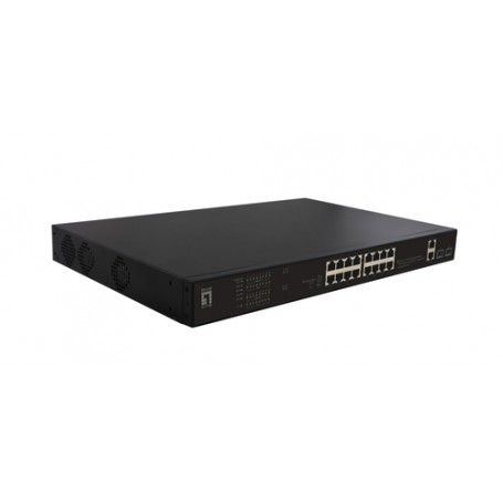 LevelOne FGP-2031 switch di rete Non gestito Fast Ethernet (10/100) Supporto Power over Ethernet (PoE) 1U Nero (FGP-2031)