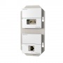 Kindermann 7456 000 544 presa energia RJ-45 + HDMI Bianco (7456000544)
