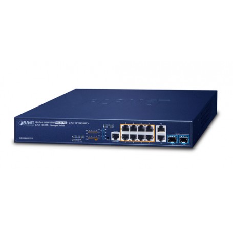 PLANET GS-5220-8UP2T2X switch di rete Gestito L3 Gigabit Ethernet (10/100/1000) Supporto Power over Ethernet ( (GS-5220-8UP2T2X)