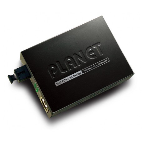 PLANET FT-803 convertitore multimediale di rete 100 Mbit/s 1310 nm Modalità multipla Nero (FT-803)