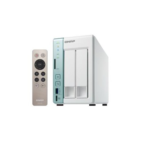QNAP TS-251A NAS Tower Collegamento ethernet LAN Verde, Bianco N3060 (TS-251A-4G)