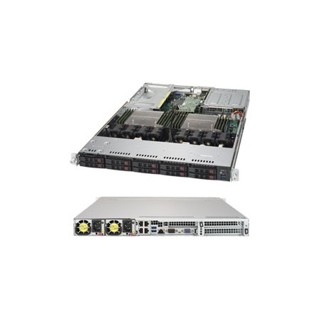 Supermicro SuperServer 1028UX-LL2-B8 Intel® C612 LGA 2011 (Socket R) Rack (1U) Nero (SYS-1028UX-LL2-B8)