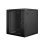 Lanberg WF01-6612-10B rack 12U Da parete Nero (WF01-6612-10B)