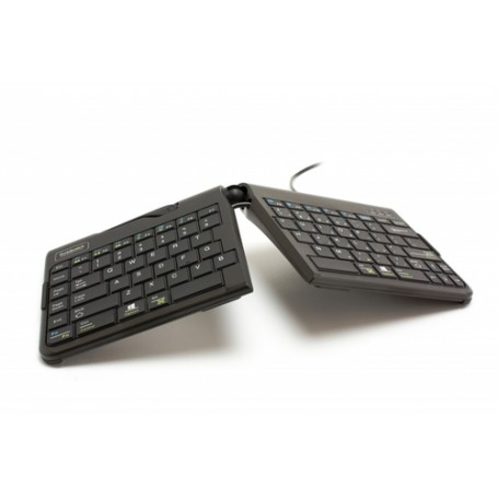 BakkerElkhuizen Goldtouch Travel Go2 tastiera USB QWERTY Inglese UK Nero (BNEGTTUK)