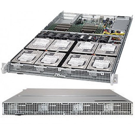 Supermicro SuperServer 6018R-TD8 Intel® C612 LGA 2011 (Socket R) Rack (1U) Nero (SYS-6018R-TD8)
