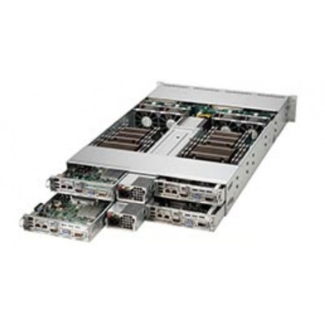 Supermicro 6028TR-HTR Intel® C612 LGA 2011 (Socket R) Armadio (2U) Nero (SYS-6028TR-HTR)