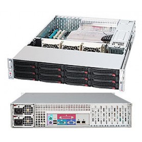 Supermicro CSE-826A-R1200LPB computer case Basso profilo (Slimline - stilizzato) Nero 1200 W (CSE-826A-R1200LPB)