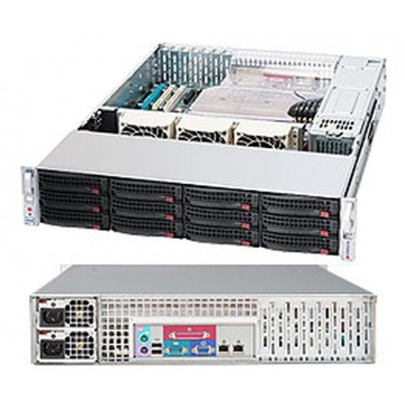 Supermicro CSE-826A-R1200LPB computer case Basso profilo (Slimline - stilizzato) Nero 1200 W (CSE-826A-R1200LPB)