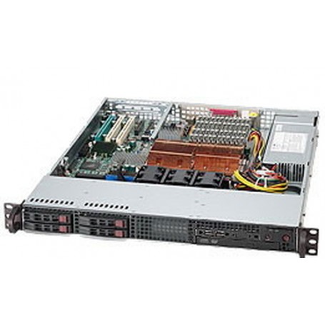 Supermicro SuperChassis 111T-560CB, Black Basso profilo (Slimline - stilizzato) Nero 560 W (CSE-111T-560CB)