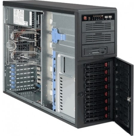Supermicro SuperChassis 743TQ-R760B, Black Basso profilo (Slimline - stilizzato) Nero 760 W (CSE-743TQ-R760B)