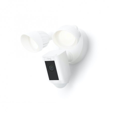 Ring Floodlight Cam Wired Plus - White Telecamera di sicurezza IP Esterno 1920 x 1080 Pixel Soffitto/muro (8SF1P1-WEU0)