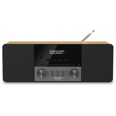 TechniSat DIGITRADIO 3 Personale Analogico e digitale Nero, Grigio, Legno (0003/3913)