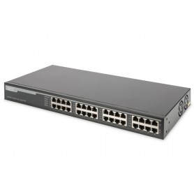Digitus DN-95116 switch di rete Gigabit Ethernet (10/100/1000) Supporto Power over Ethernet (PoE) 1U Grigio (DN-95116)
