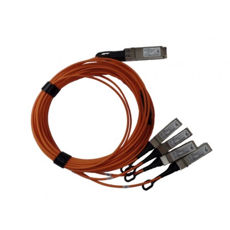 Hewlett Packard Enterprise Q9S66A cavo a fibre ottiche 5 m QSFP+ 4x SFP+ Arancione (Q9S66A)