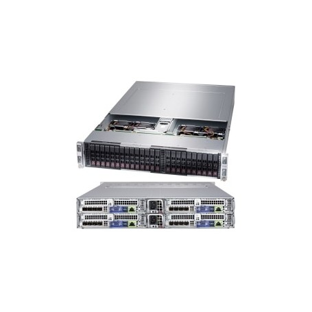 Supermicro CSE-217BHQ+-R2K22BP2 Socket SP3 Armadio (2U) Nero (AS-2124BT-HTR)