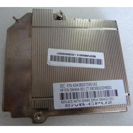 Hewlett Packard Enterprise 584422-001 sistema di raffreddamento per computer Processore Dissipatore di calore/Radia (584422-001)