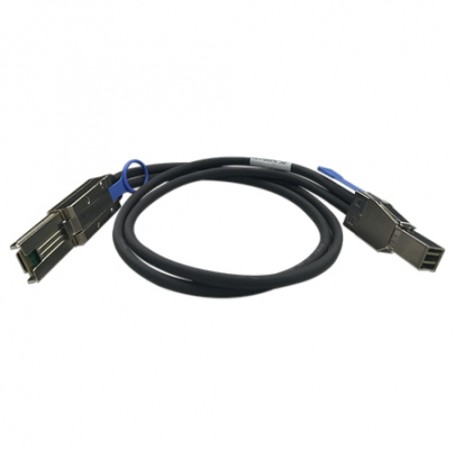 QNAP CAB-SAS30M-8644-8088 cavo Serial Attached SCSI (SAS) 1 m Nero, Metallico (CAB-SAS30M-8644-8088)