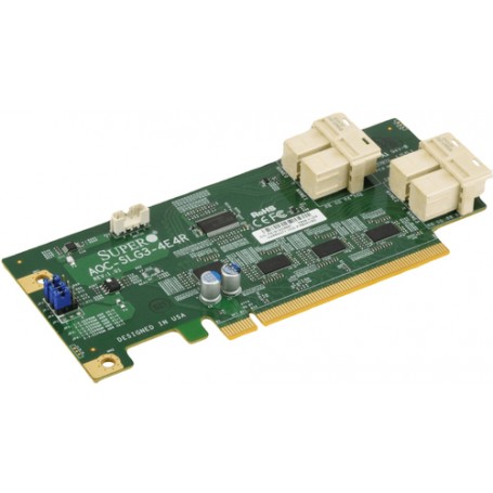 Supermicro AOC-SLG3-4E4R scheda di interfaccia e adattatore Interno SAS (AOC-SLG3-4E4R-O)