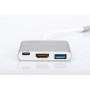Digitus DA-70838 cavo e adattatore video 0,2 m USB tipo-C USB Type-C + USB Type-A + HDMI (DA-70838)