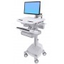 Ergotron SV44-12A1-C carrello e supporto multimediale Alluminio, Grigio, Bianco Pannello piatto Carrello multimedi (SV44-12A1-C)