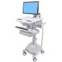 Ergotron SV44-12A2-C carrello e supporto multimediale Alluminio, Grigio, Bianco Pannello piatto Carrello multimedi (SV44-12A2-C)