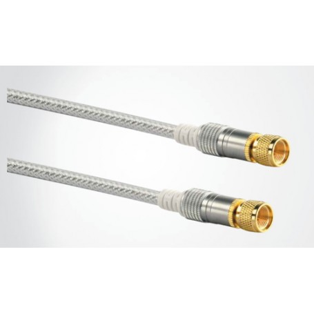 Schwaiger VDSA220 051 cavo coassiale 2 m Tipo F Oro, Argento (VDSA220051)