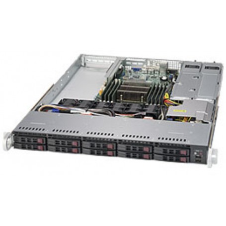 Supermicro 1018R-WC0R Intel® C612 LGA 2011 (Socket R) Rack (1U) Nero, Argento (SYS-1018R-WC0R)