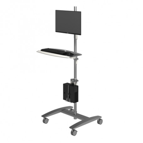 Dataflex ViewMate Argento Pannello piatto Trolley multimediale (52.702)