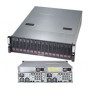 Supermicro 6037B-DE2R16L Intel® C602J BGA 1356 Armadio (3U) Nero, Grigio (SSG-6037B-DE2R16L)