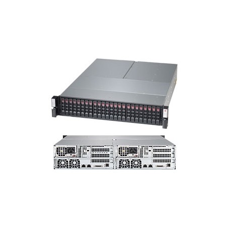 Supermicro SuperStorage 2027B-DE2R24L Intel® C602J LGA 1356 (Presa B2) Armadio (2U) Nero (SSG-2027B-DE2R24L)