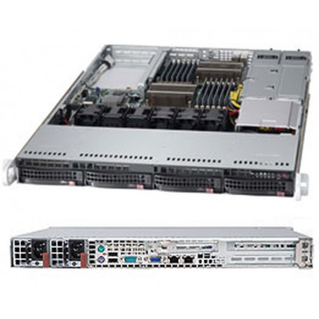 Supermicro Superserver 6017B-URF Intel® C602 LGA 2011 (Socket R) Rack (1U) Nero (SYS-6017B-URF)