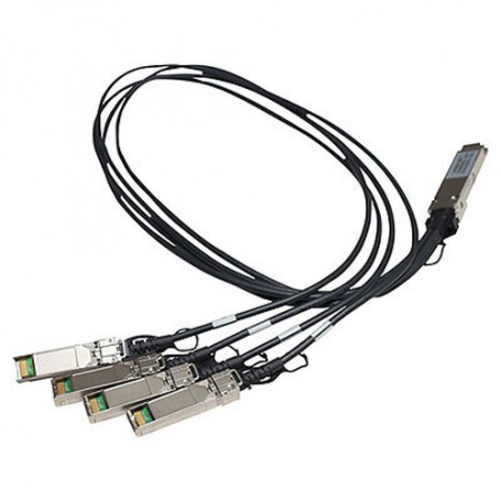 Hewlett Packard Enterprise X242 QSFP 4x10G SFP+ 1m DAC cavo di rete Nero (JG329A)
