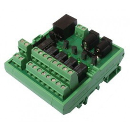 ONLINE USV-Systeme Relais box convertitore/ripetitore/isolatore seriale Nero, Verde (CON_R_AUX)