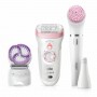 Braun Silk-épil 9 81683683 epilatore 40 pinzette Bianco, Rosa (9-985)