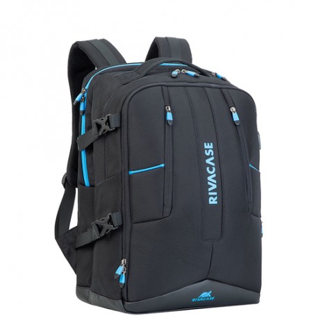 Rivacase 7860 borsa per notebook 43,9 cm (17.3") Zaino Nero, Blu (7860 BLACK)