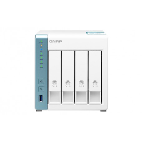 QNAP TS-431K NAS Tower Collegamento ethernet LAN Blu, Bianco Alpine AL-214 (TS-431K/12TBVN)