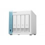 QNAP TS-431K NAS Tower Collegamento ethernet LAN Blu, Bianco Alpine AL-214 (TS-431K/12TBVN)