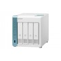 QNAP TS-431K NAS Tower Collegamento ethernet LAN Blu, Bianco Alpine AL-214 (TS-431K/12TBVN)