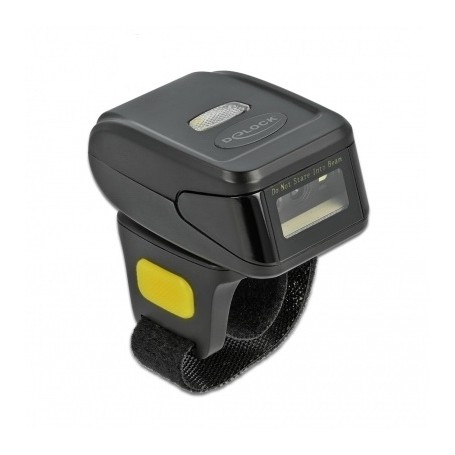 DeLOCK Ring Barcode Scanner 1D and 2D with 2.4 GHz or Bluetooth Lettore di codici a barre indossabile 1D/2D CMOS Nero (90508)