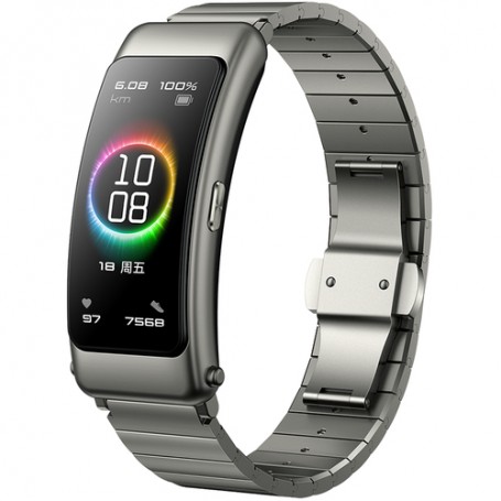 Huawei TalkBand B6 AMOLED Tracciatore di attività da braccio 3,89 cm (1.53") IP57 Grigio (55025918)