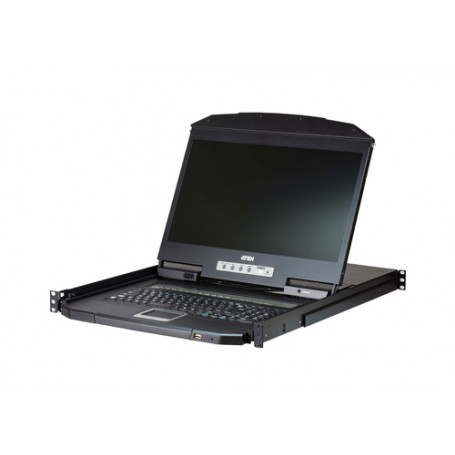 ATEN CL3108 console a rack 47 cm (18.5") 1366 x 768 Pixel Metallo, Plastica Nero 1U (CL3108NX-ATA-AX)