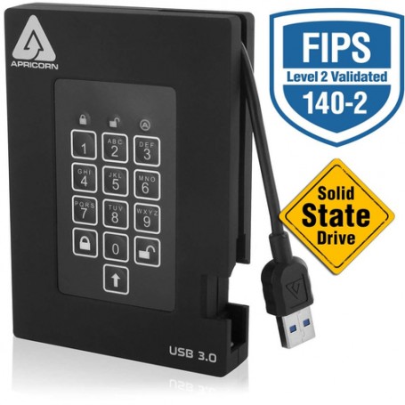 Apricorn Aegis Padlock Fortress 1000 GB Nero (A25-3PL256-S1000F)